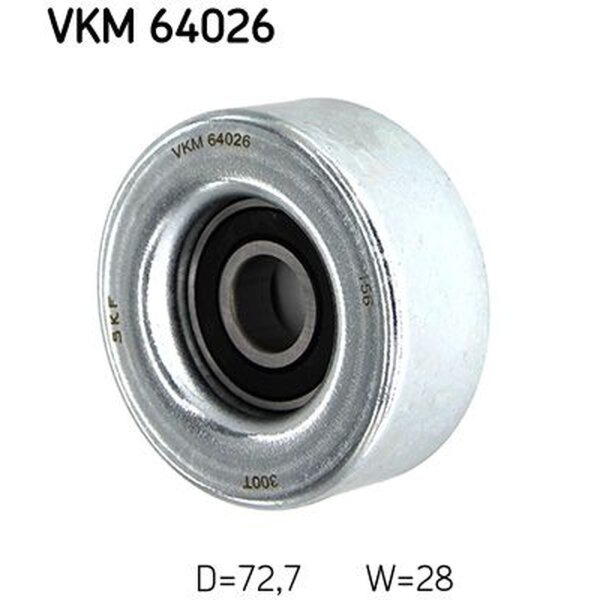 SKF VKM 64026 Umlenk-/Führungsrolle, Keilrippenriemen