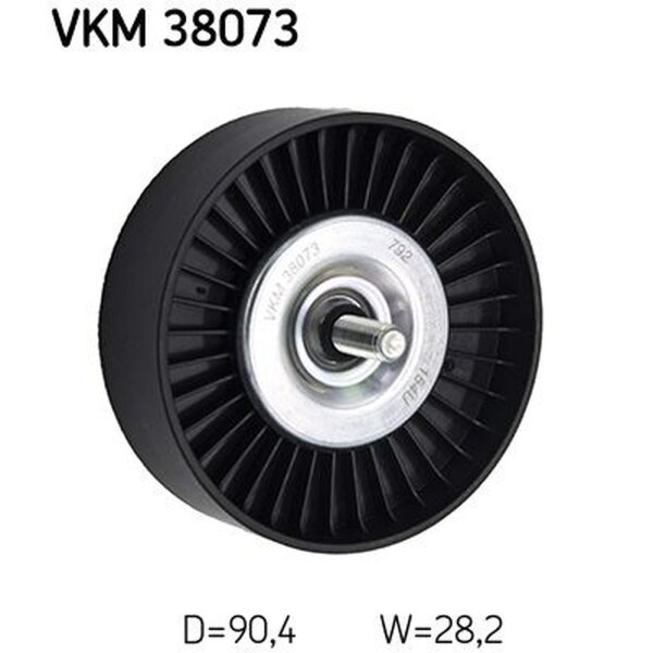 SKF VKM 38073 Umlenk-/Führungsrolle, Keilrippenriemen
