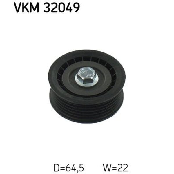 SKF VKM 32049 Umlenk-/Führungsrolle, Keilrippenriemen