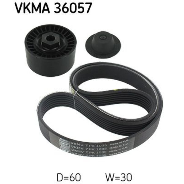 SKF VKMA 36057 Keilrippenriemensatz