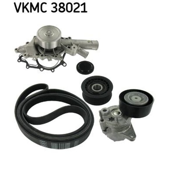 SKF VKMC 38021 Wasserpumpe + Keilrippenriemensatz