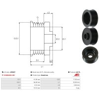 AS-PL AP0037 Riemenscheibe, Generator