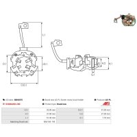 AS-PL SBH0075 Halter, Kohlebürsten