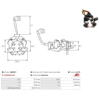 AS-PL SBH0077 Halter, Kohlebürsten
