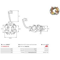 AS-PL SBH3017 Halter, Kohlebürsten