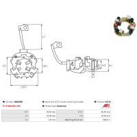 AS-PL SBH6008 Halter, Kohlebürsten