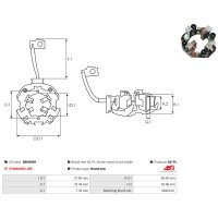 AS-PL SBH6009 Halter, Kohlebürsten