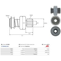 AS-PL SD1056 Freilaufgetriebe, Starter