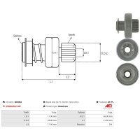 AS-PL SD3062 Freilaufgetriebe, Starter