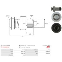 AS-PL SD3072 Freilaufgetriebe, Starter