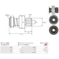 AS-PL SD6067 Freilaufgetriebe, Starter