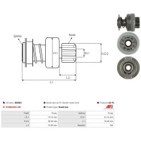 AS-PL SD9081 Freilaufgetriebe, Starter
