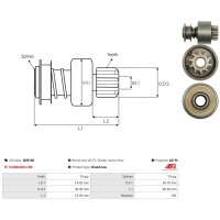 AS-PL SD9108 Freilaufgetriebe, Starter
