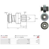 AS-PL SD3076 Freilaufgetriebe, Starter