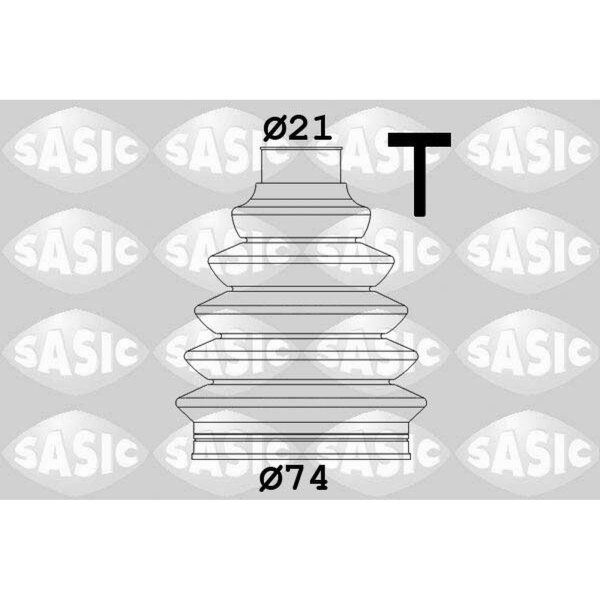 SASIC 1900017 Faltenbalgsatz, Antriebswelle
