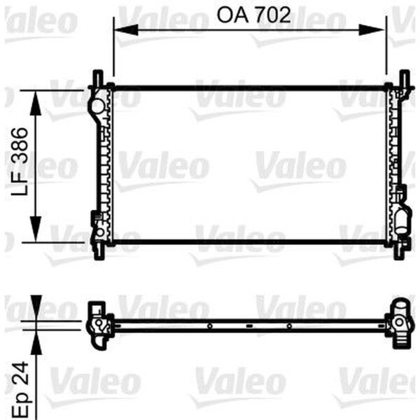 VALEO 735167 Kühler, Motorkühlung