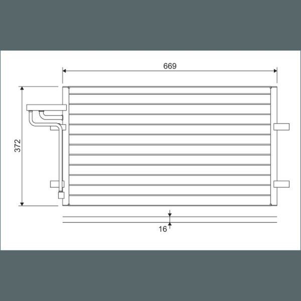 VALEO 818046 Kondensator, Klimaanlage
