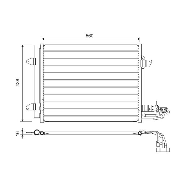 VALEO 817806 Kondensator, Klimaanlage