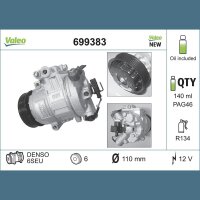 VALEO 699383 Kompressor, Klimaanlage