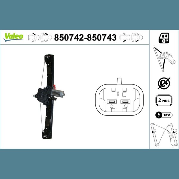 VALEO 850743 Fensterheber
