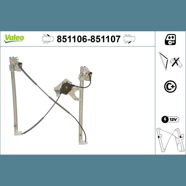 VALEO 851107 Fensterheber