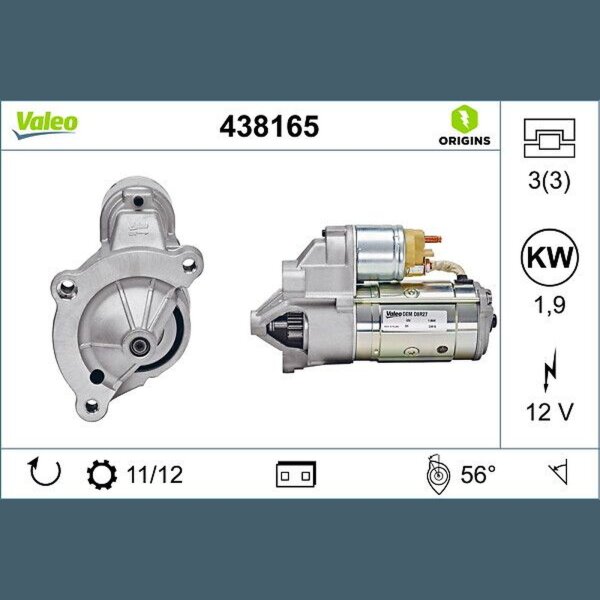 VALEO 438165 Starter