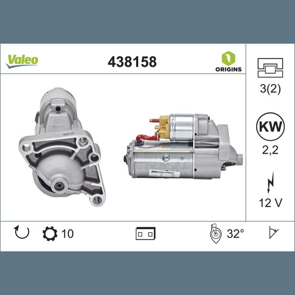 VALEO 438158 Starter