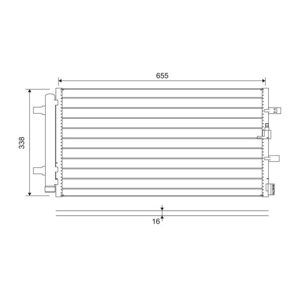 VALEO 814370 Kondensator, Klimaanlage