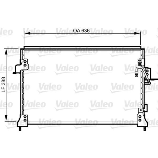VALEO 818025 Kondensator, Klimaanlage