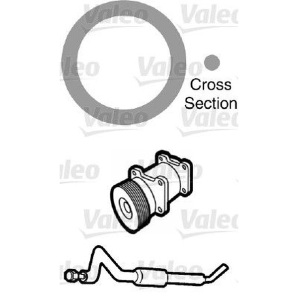 VALEO 509755 Dichtung, Kühlmittelrohrleitung
