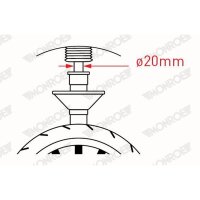MONROE R7612 Stoßdämpfer