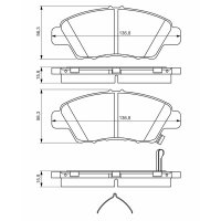 BOSCH 0 986 494 562 Bremsbelagsatz, Scheibenbremse