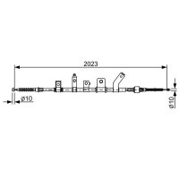 BOSCH 1 987 482 515 Seilzug, Feststellbremse