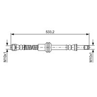 BOSCH 1 987 481 609 Bremsschlauch