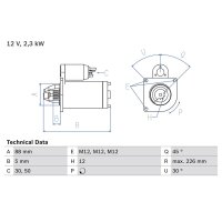 BOSCH 0 986 024 240 Starter