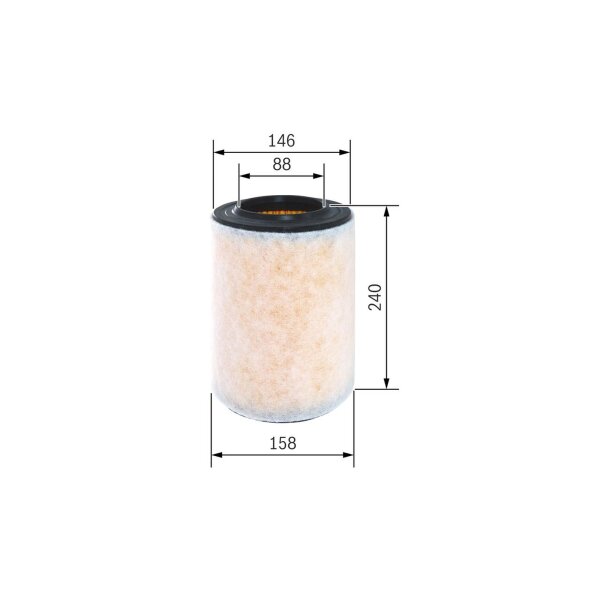 BOSCH F 026 400 298 Luftfilter