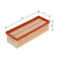 BOSCH F 026 400 323 Luftfilter