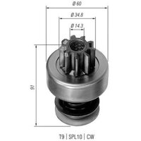 MAGNETI MARELLI 940113020102 Ritzel, Starter