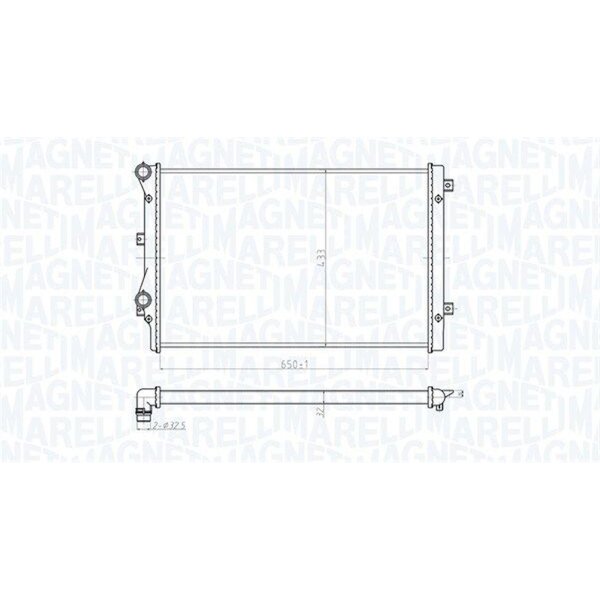 MAGNETI MARELLI 350213852000 Kühler, Motorkühlung