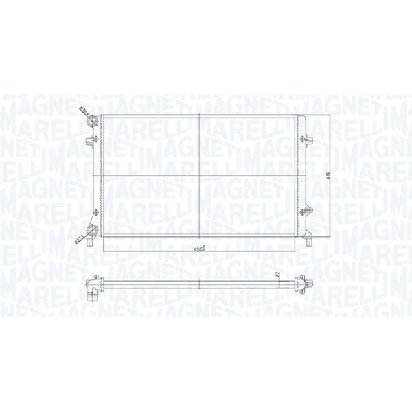 MAGNETI MARELLI 350213853000 Kühler, Motorkühlung