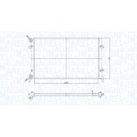 MAGNETI MARELLI 350213853000 Kühler, Motorkühlung