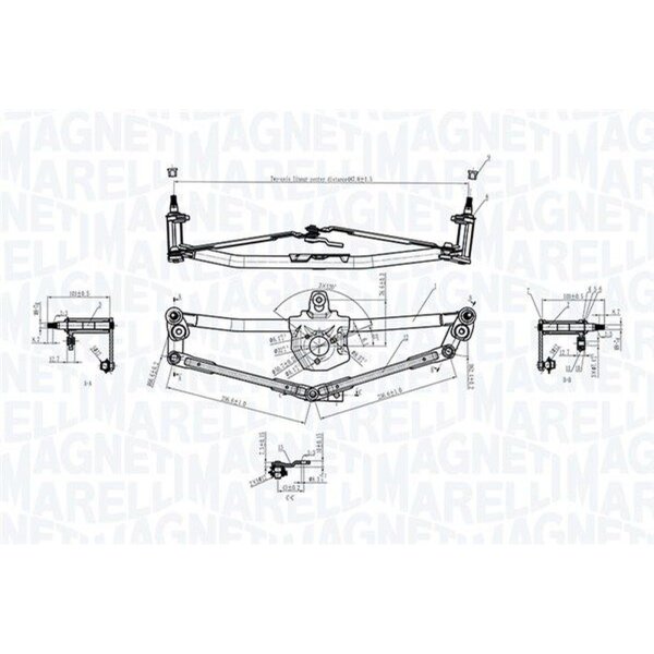 MAGNETI MARELLI 085570190010 Wischergestänge
