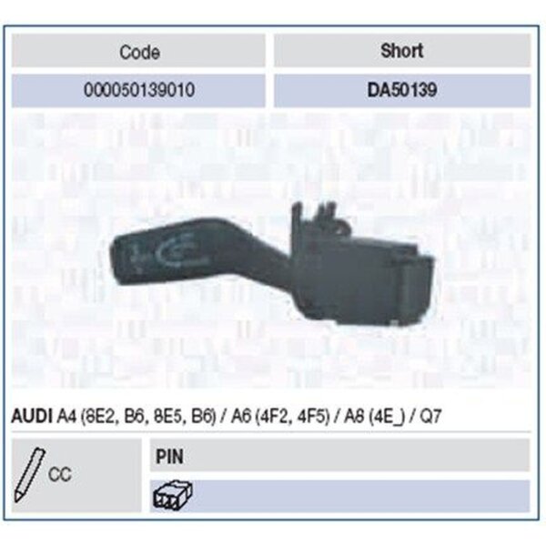 MAGNETI MARELLI 000050139010 Lenkstockschalter