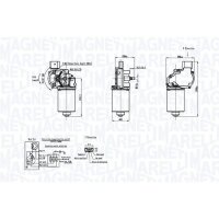 MAGNETI MARELLI 064046206010 Wischermotor