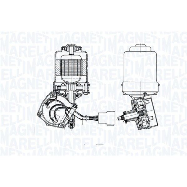 MAGNETI MARELLI 064355601010 Wischermotor