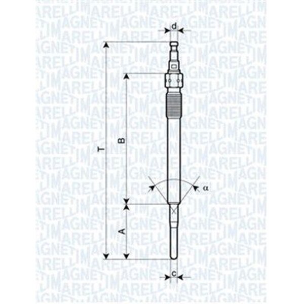 MAGNETI MARELLI 062900051304 Glühkerze