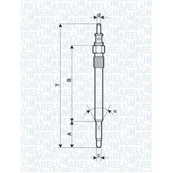 MAGNETI MARELLI 062900012304 Glühkerze