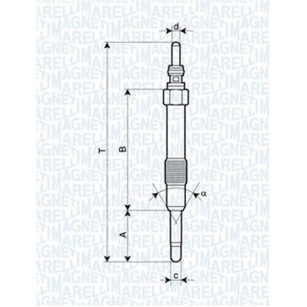MAGNETI MARELLI 062900014304 Glühkerze