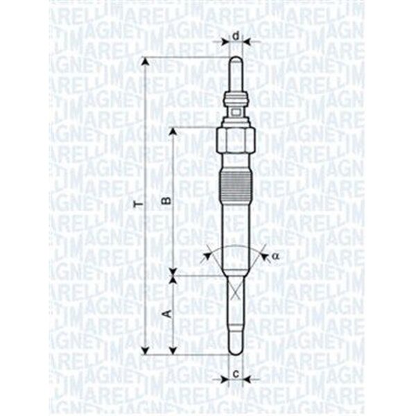 MAGNETI MARELLI 062900028304 Glühkerze