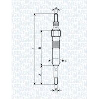 MAGNETI MARELLI 062900028304 Glühkerze